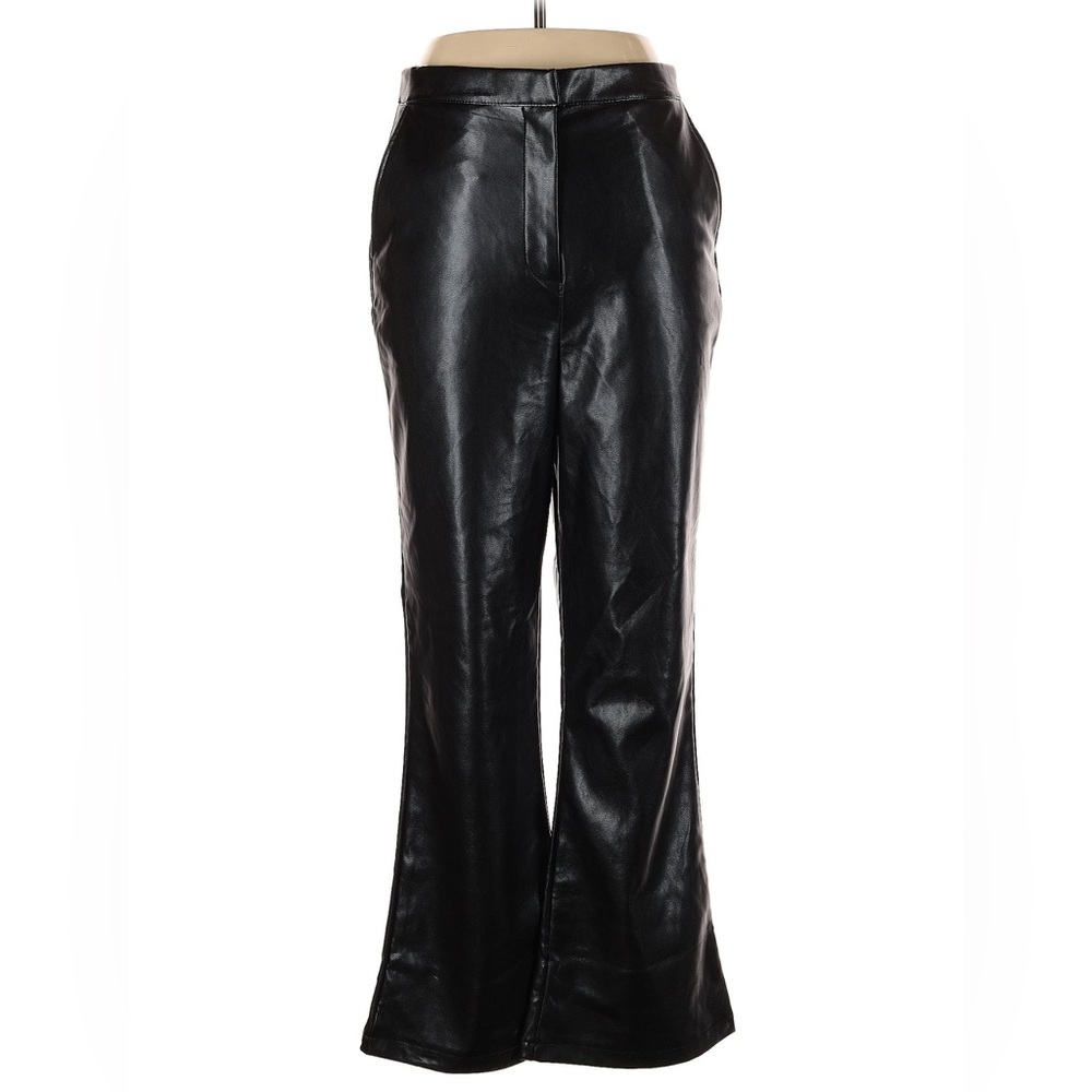 Black faux  Leather Women's Pants by ASOS